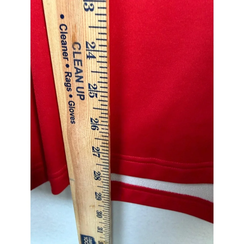 Under Armour Quarter Zip Pullover Mens XL Red Excellent Golden Oaks Golf Club